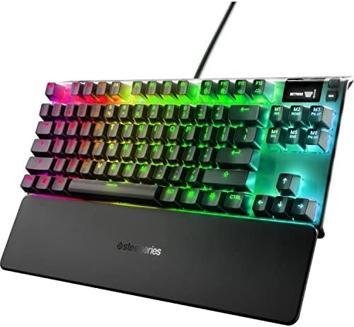 SteelSeries Apex Pro TKL teclado gaming HyperMagnetic – Teclado gaming - El teclado más rápido del mundo - Accionamiento ajustable - Esports TKL - RGB - Teclas PBT - USB-A – Teclado inglesa (QWERTY)