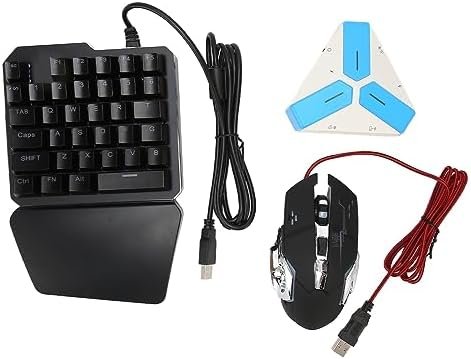 Convertidor de Teclado y Ratón Combo de Conexión Inalámbrica con Cable Plug and Play Gaming Mouse Keyboard Mouse Adapter para Juegos Móviles