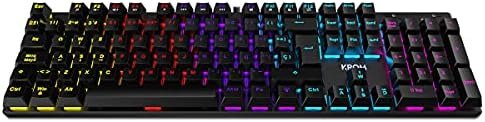 KROM KASIC -NXKROMKASIC- Teclado Gaming numérico mecánico RGB Rainbow, modo juego, intercambia teclas WASD y dirección, Windows Vista, Window 7/8/10, USB, layout español, negro